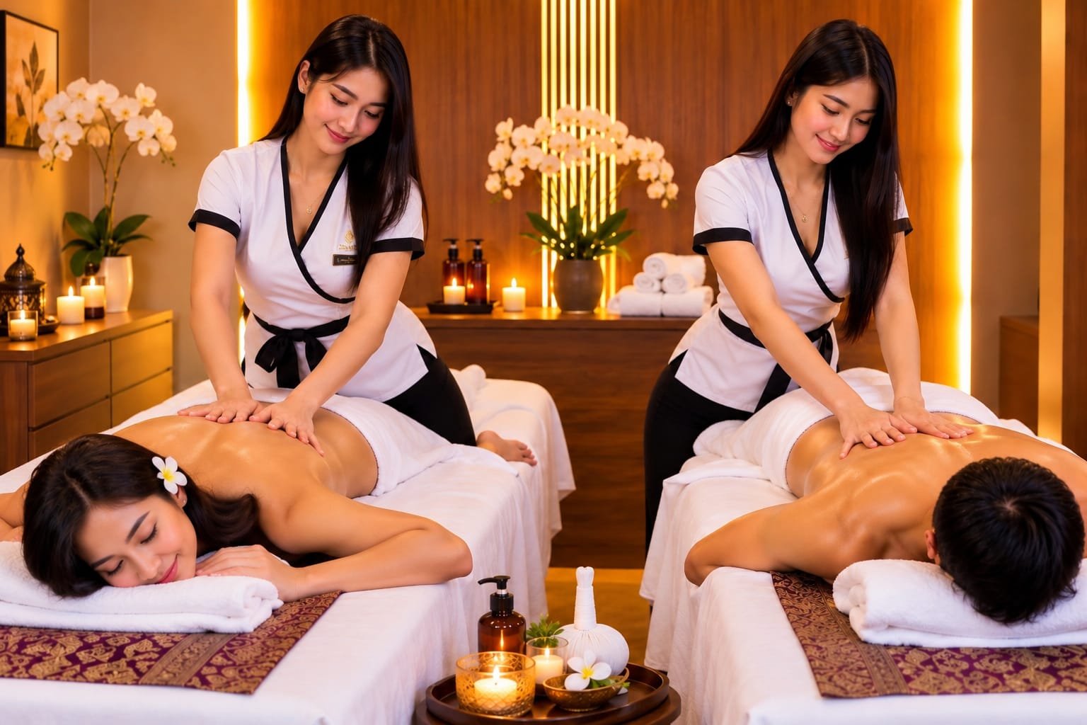 Couple Massage at our Bahria Town Phase 7 spa